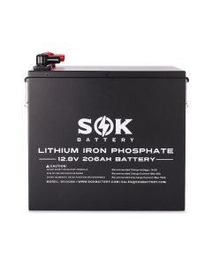 SOK SK12V206H 12V 206Ah Heated LiFePO4 Battery with Bluetooth