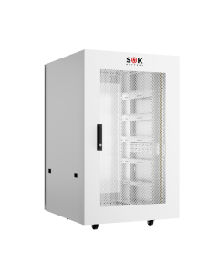 SOK 48V 100Ah Battery Cabinet with Wheels and Busbars for 6 Packs